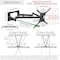 Barkan 13-83 inch Full Motion-4 Movement Extra Long Dual Arm Flat/Curved TV Wall Mount 110 lbs Black BM464XL - alternate 5
